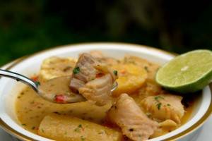 Boiled fish and fish soup