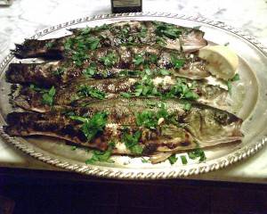 Roast fish