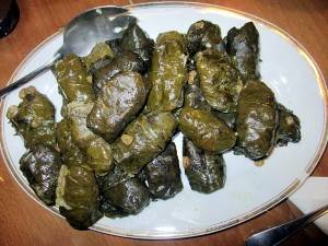 Vine leaves dolmadàkia