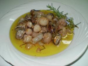 Snails with Rosemary and Wine