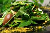 Raw spiny chicory salad