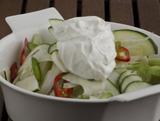 Salad with fennel and yoghurt