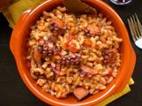 Octopus with kofto macaroni