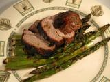 Lamb with asparagus avgolemono