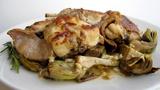 Rabbit with artichokes